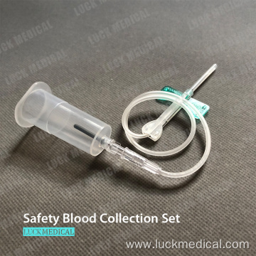 Disposable Safety Blood Collection Set And Holder